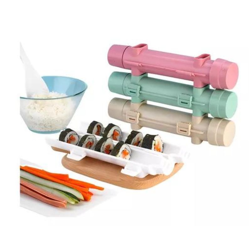 GENERICO - Molde Roller Sushi Roll Hacer Carne Arroz Kit Sushi