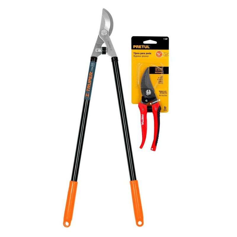 TRUPER - Tijeras Para Ramas Altas 68cm Truper Mas Tijeras 8 Pulgadas