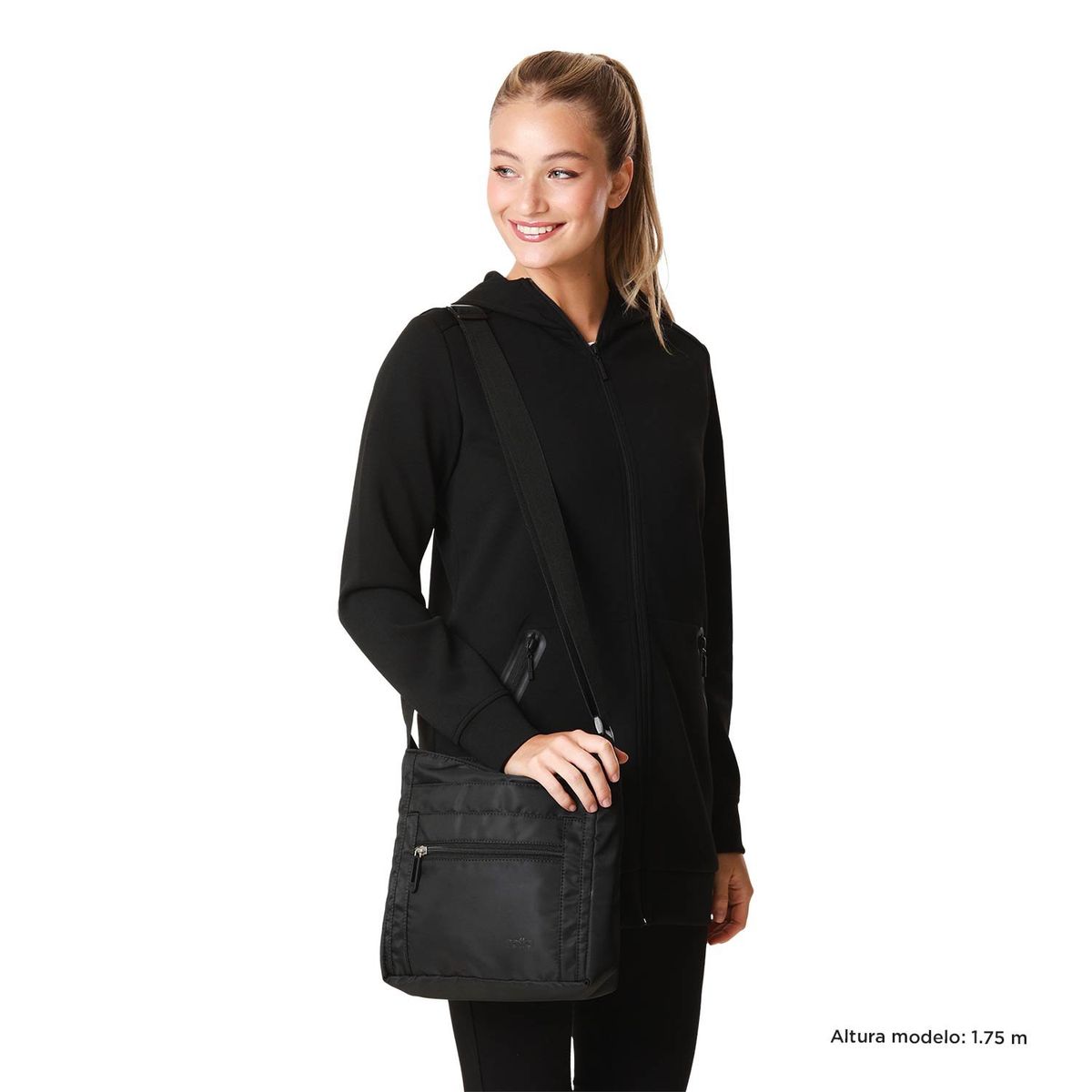 TOTTO - Bolso para Mujer Supiori Crossbody Negro