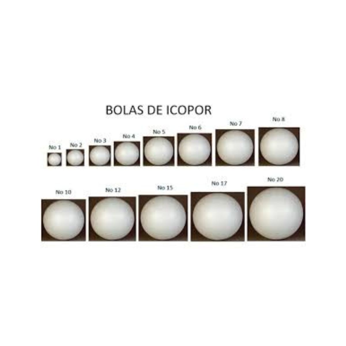 GENERICO - Bola Icopor No.7 X 25 Unidades