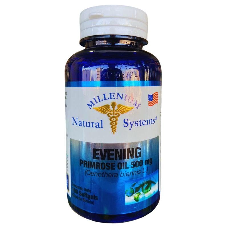 MILENIUM - Evening Primrose Oil 500 mg 100 Softgels Natural Systems