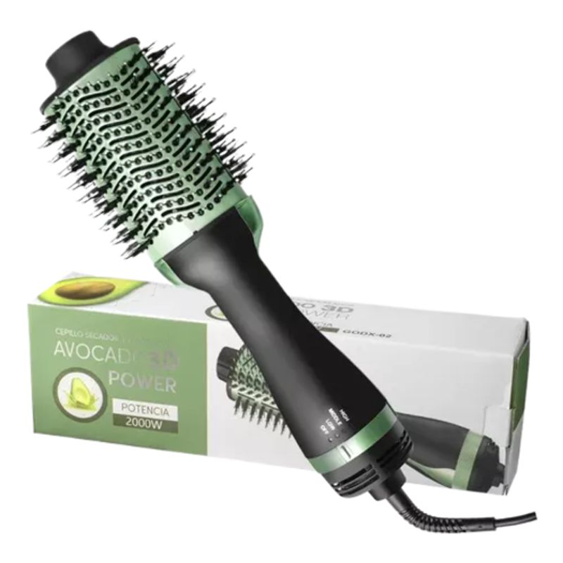 GENERICO - Cepillo Secador Para Cabello Aguacate Gama Avocado
