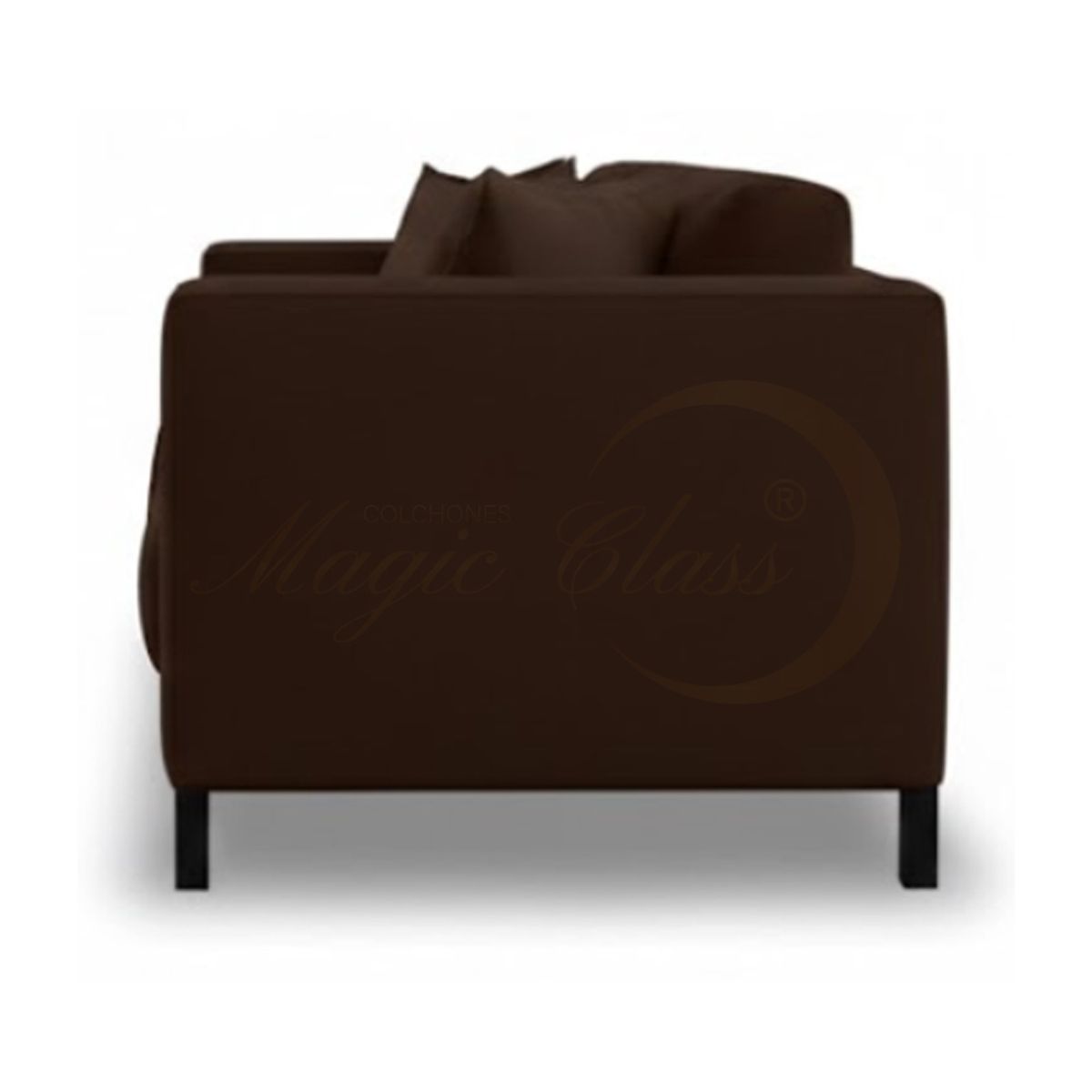 MAGIC CLASS - SOFÁ MODERNO MARSHALL MICROFIBRA CAFÉ