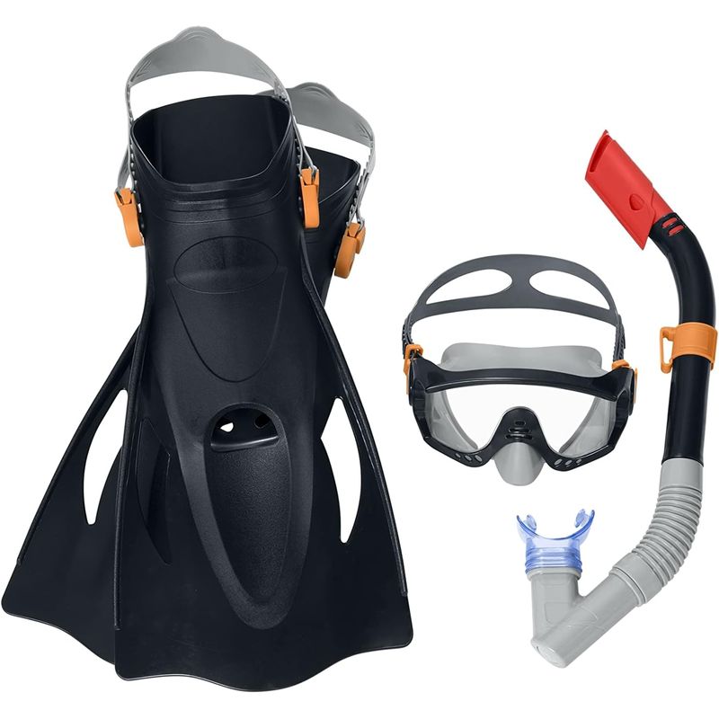 BESTWAY - Set Snorkel Careta Aletas Natacion Buceo Bestway 25020
