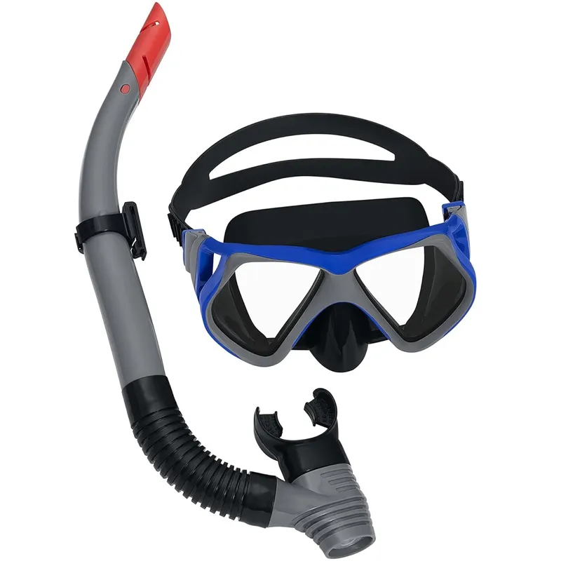 BESTWAY - Careta Snorkel Kit Buceo Resistente Ajustable 24069 Bestway
