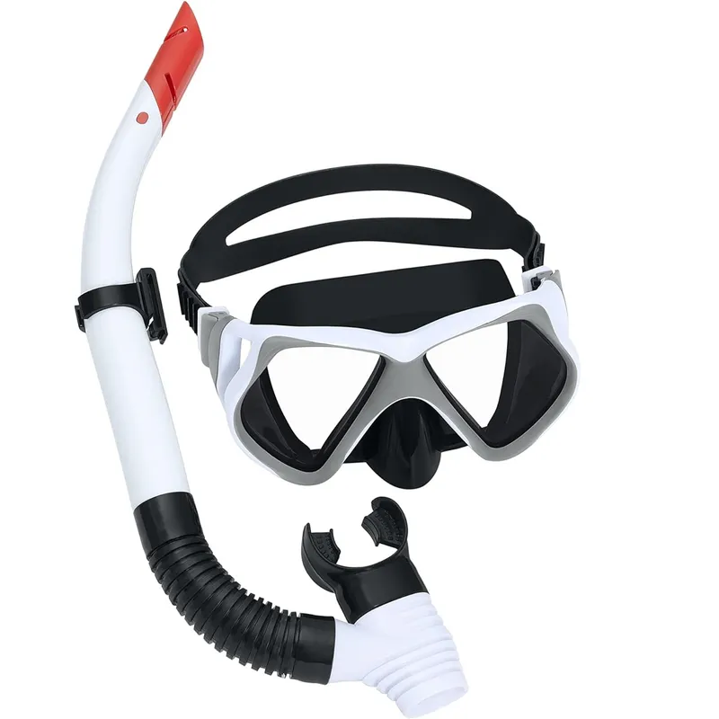 BESTWAY - Careta Snorkel Kit Buceo Resistente Ajustable 24069 Bestway