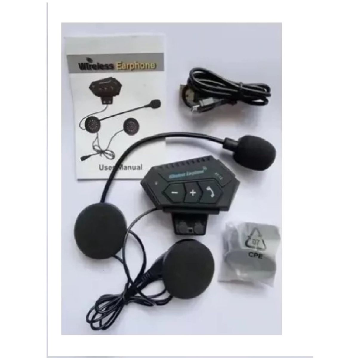 GENERICO - Intercomunicador Casco Moto Auriculares Bluetooh Bt12 Musica Sikeo