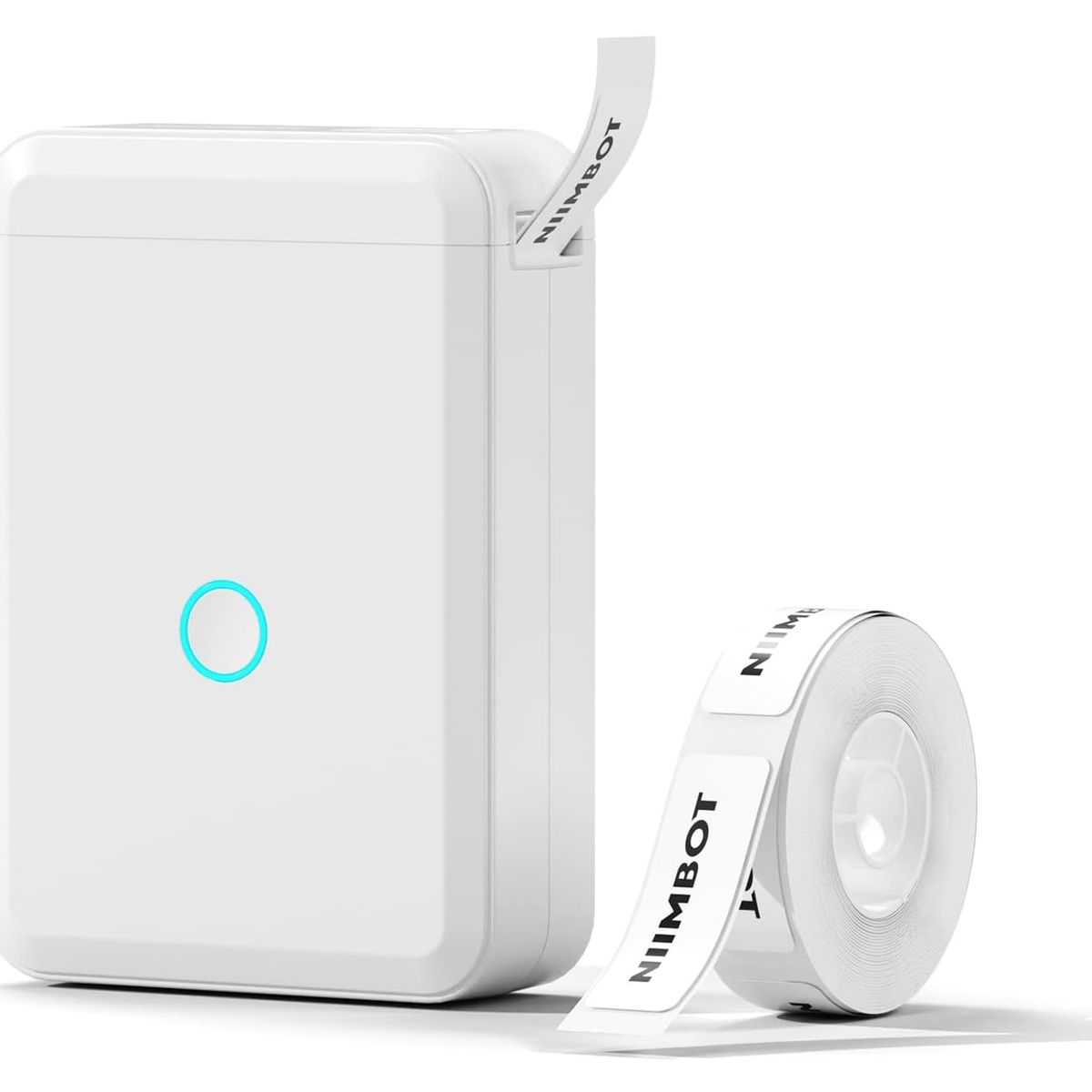 NIIMBOT - Impresora de etiquetas Niimbot D110 Bluetooth 1 rollo blanco Mini.