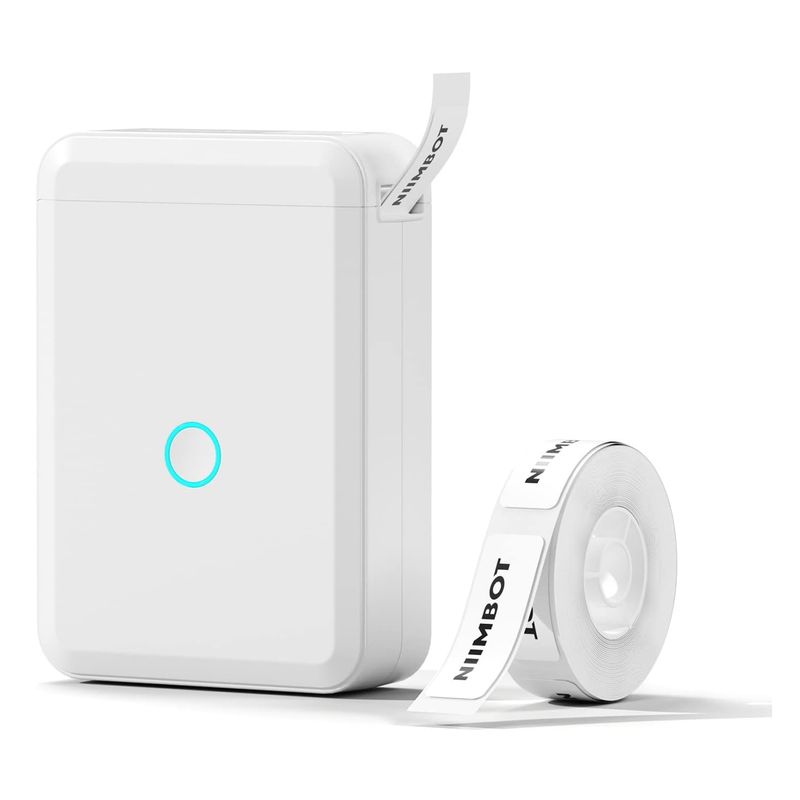 NIIMBOT - Impresora de etiquetas Niimbot D110 Bluetooth 1 rollo blanco Mini.