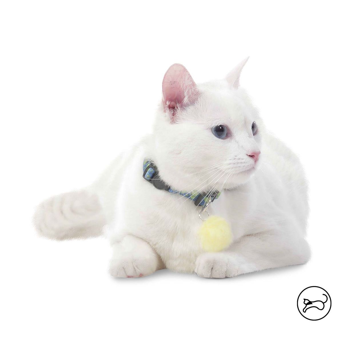 TOTTO - Collar ajustable para Gato Meow Azul