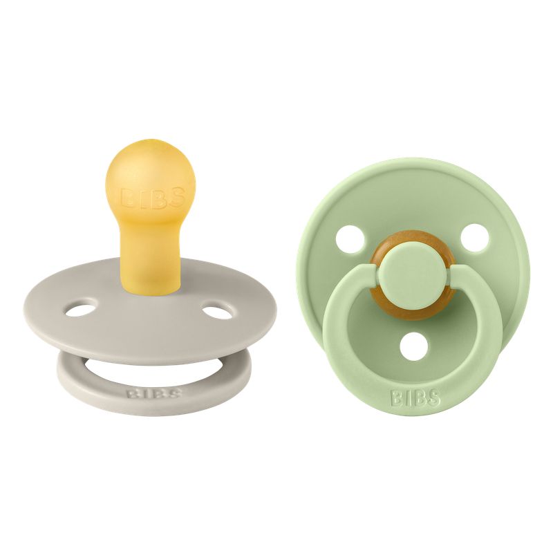 BIBS - Chupos BIBS Colour 2 PACK Latex Size 1 Sand/Pistachio