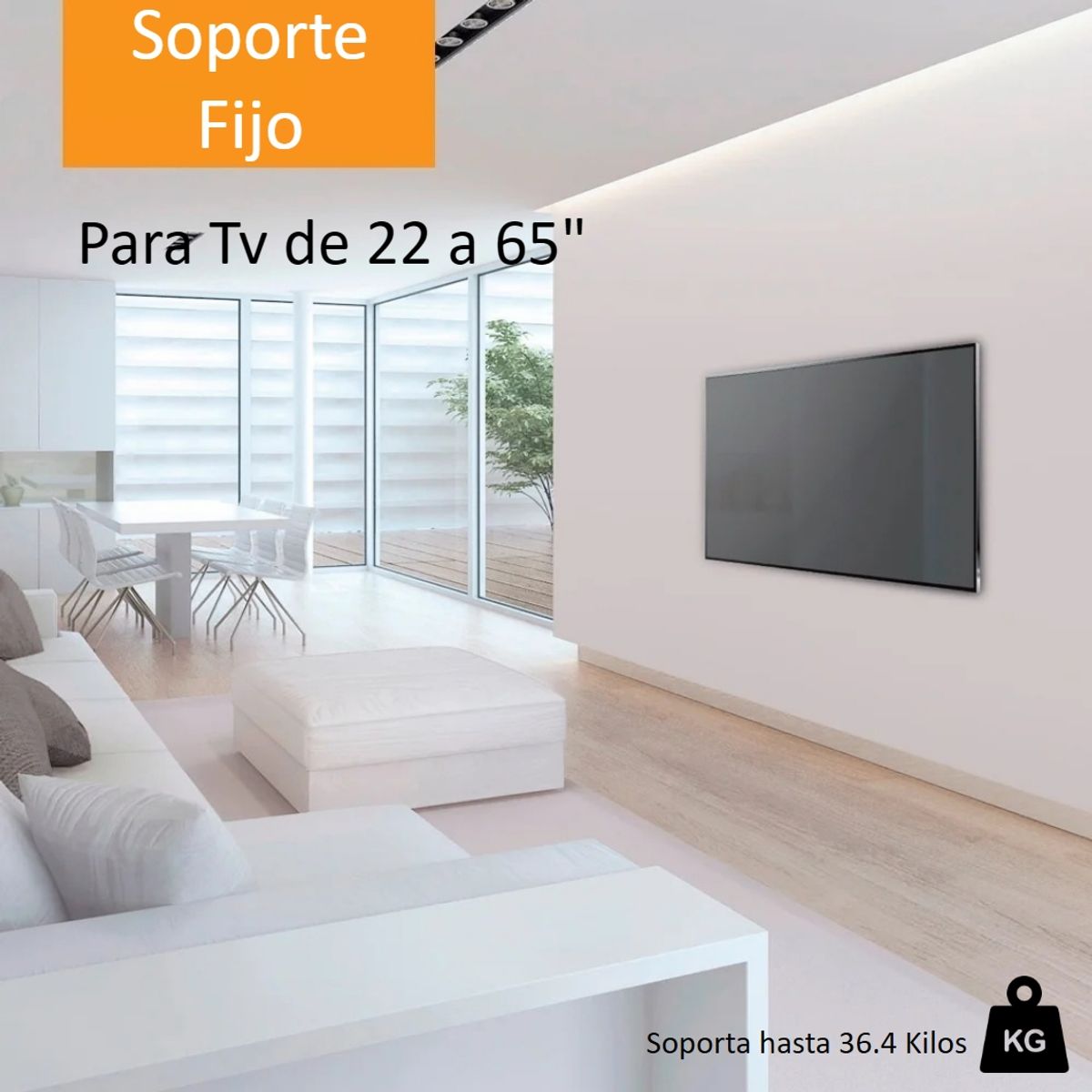GENERICO - Soporte Para Tv 32 40 42 43 49 50 55 58 60 65 Pulgadas Base Pared