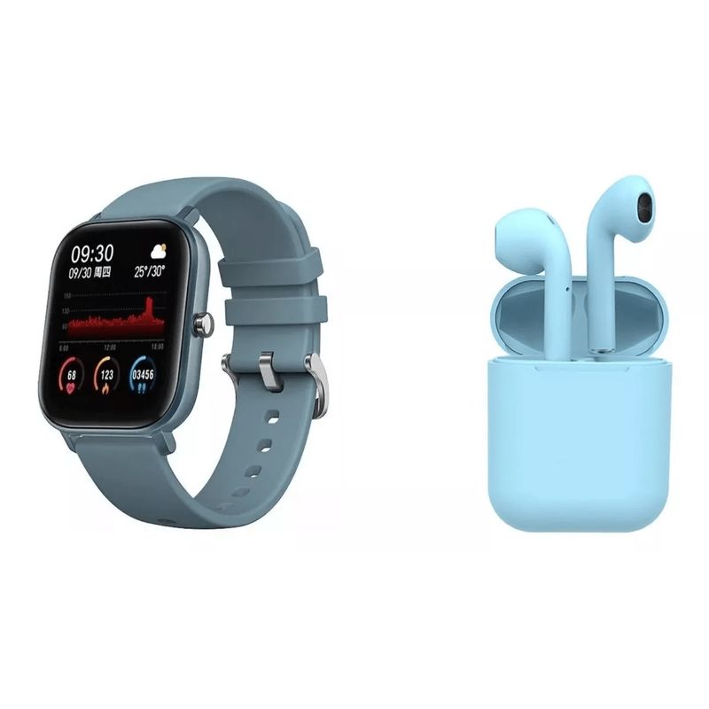 GENERICO - Reloj Inteligente Smartwatch P8 1.4 + Audífonos Inalámbricos.