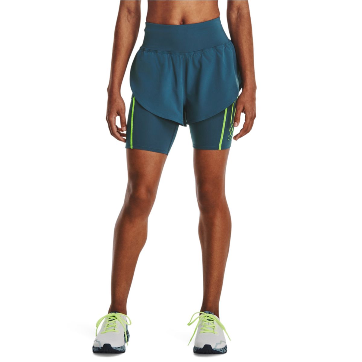 UNDER ARMOUR - Short Mujer Under Armour RUN ANYWHERE SHOR Azul UNDER ARMOUR