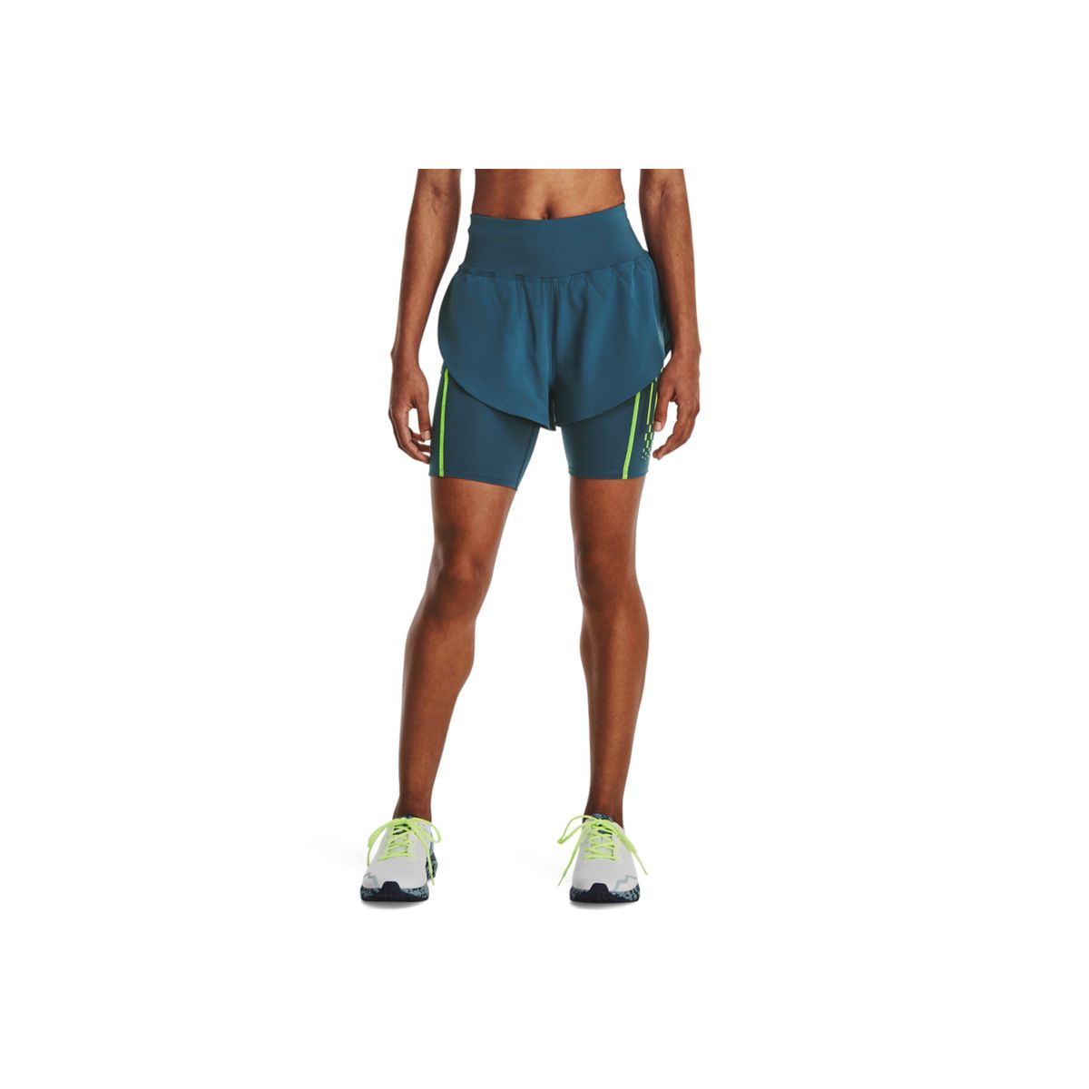 UNDER ARMOUR - Short Mujer Under Armour RUN ANYWHERE SHOR Azul UNDER ARMOUR