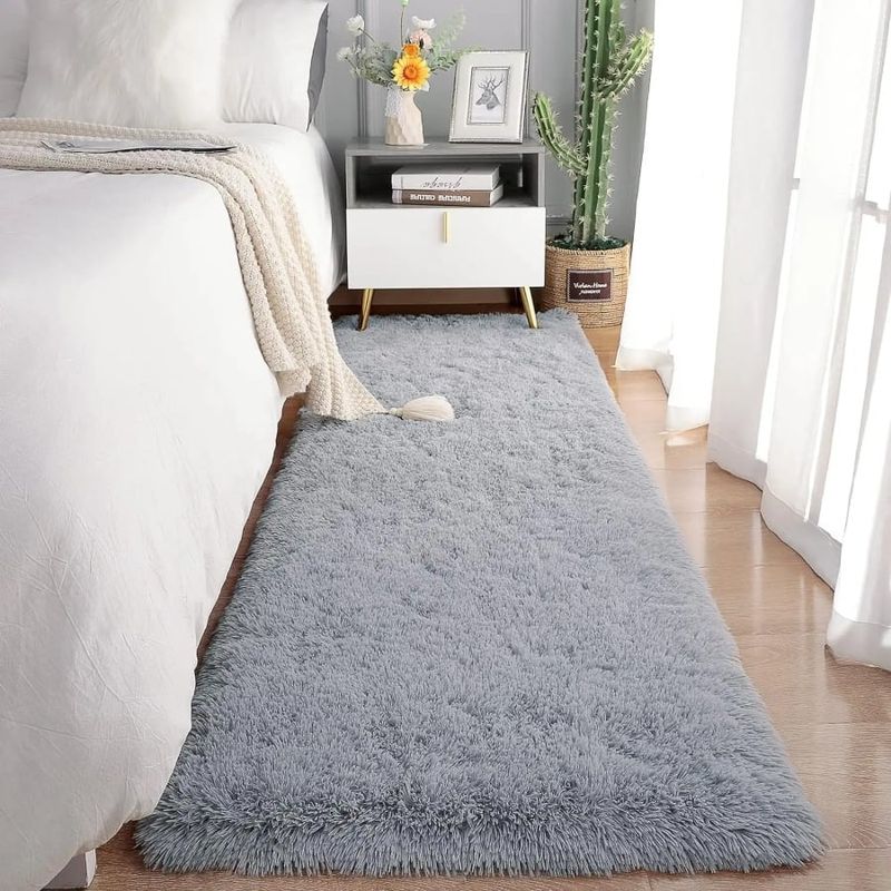 PIX LINK - Tapete Alfombra Peluda Sala Habitación Pie De Cama 60150cm
