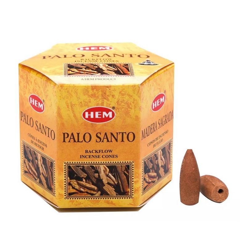 DAYOSHOP - Incienso Hem Cono De Reflujo Palo Santo Backflow X 40 Unid