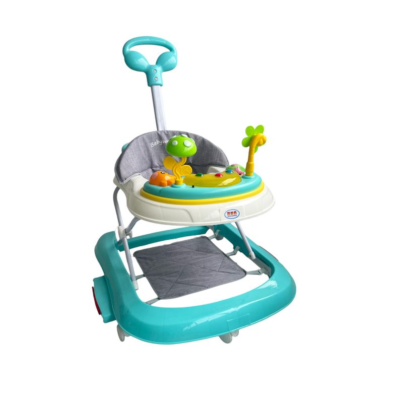 KIDSHOP - Caminador Andadera 4 En 1 Mecedora Musical Luces Lima 944b