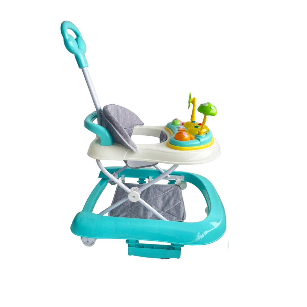 KIDSHOP - Caminador Andadera 4 En 1 Mecedora Musical Luces Lima 944b