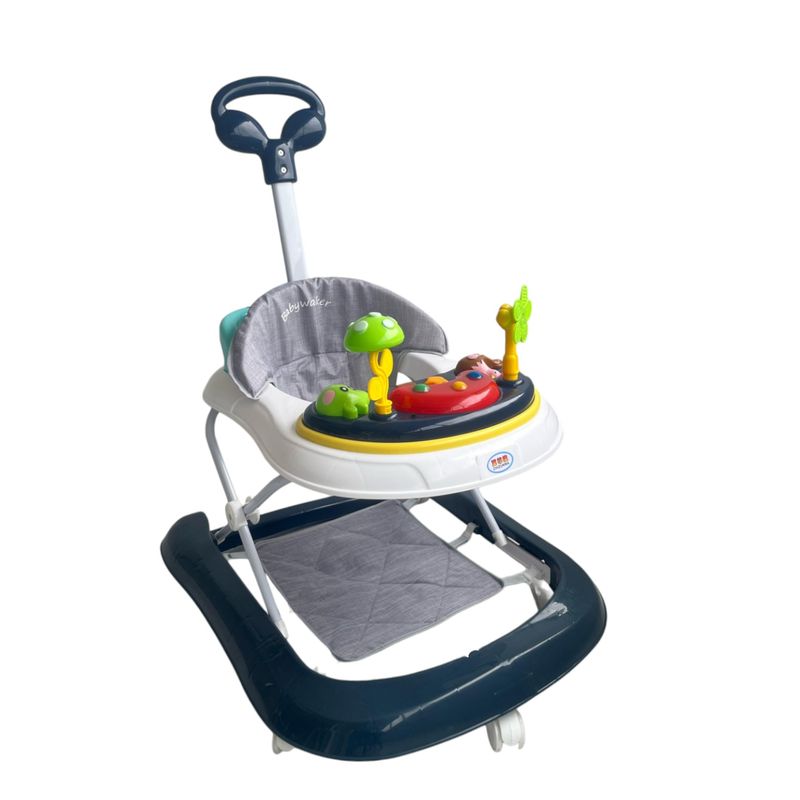 KIDSHOP - Caminador Andadera 4 En 1 Mecedora Musical Luces azul 944b