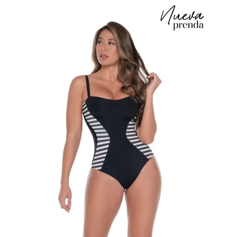 FAJATE - Vestido de baño entero con control y moldeo completo