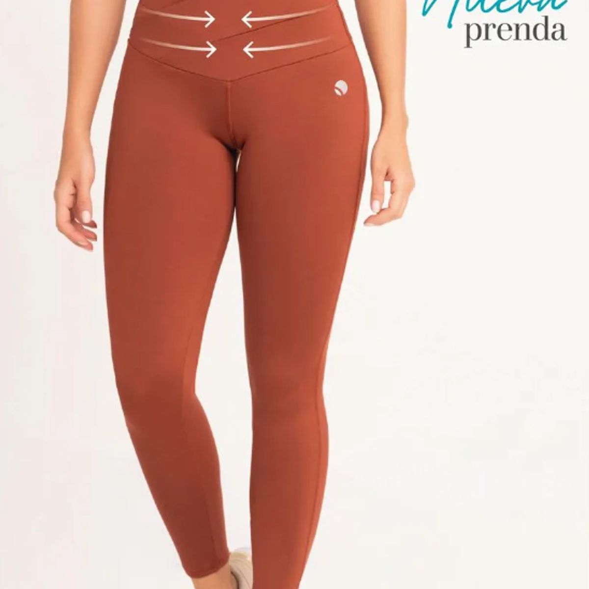 FAJATE - Leggings deportivo con pretina en V y control en abdomen