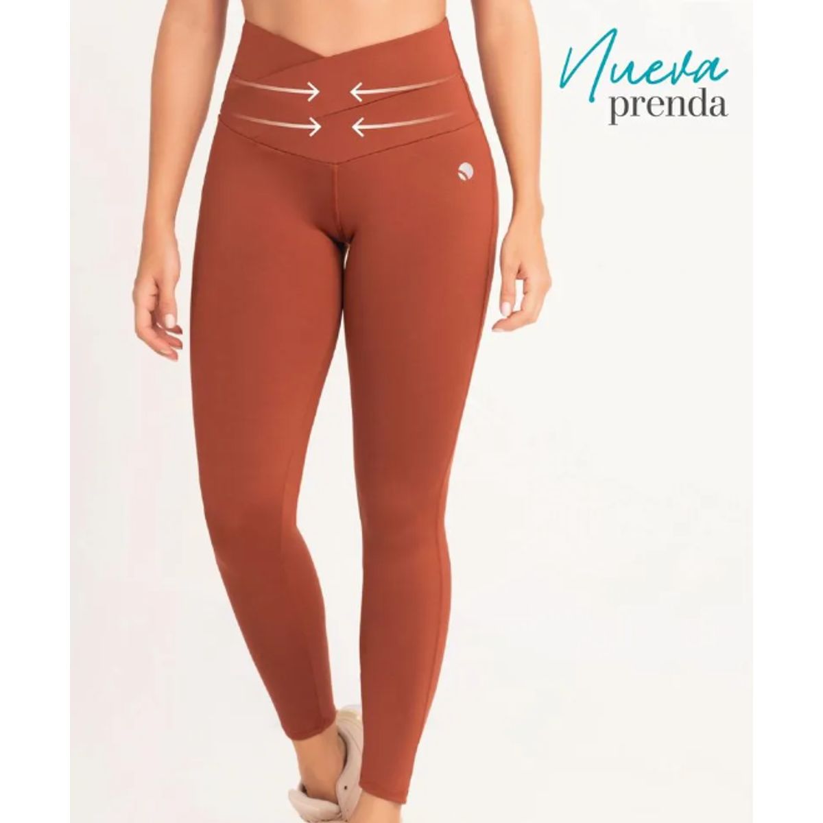 FAJATE - Leggings deportivo con pretina en V y control en abdomen