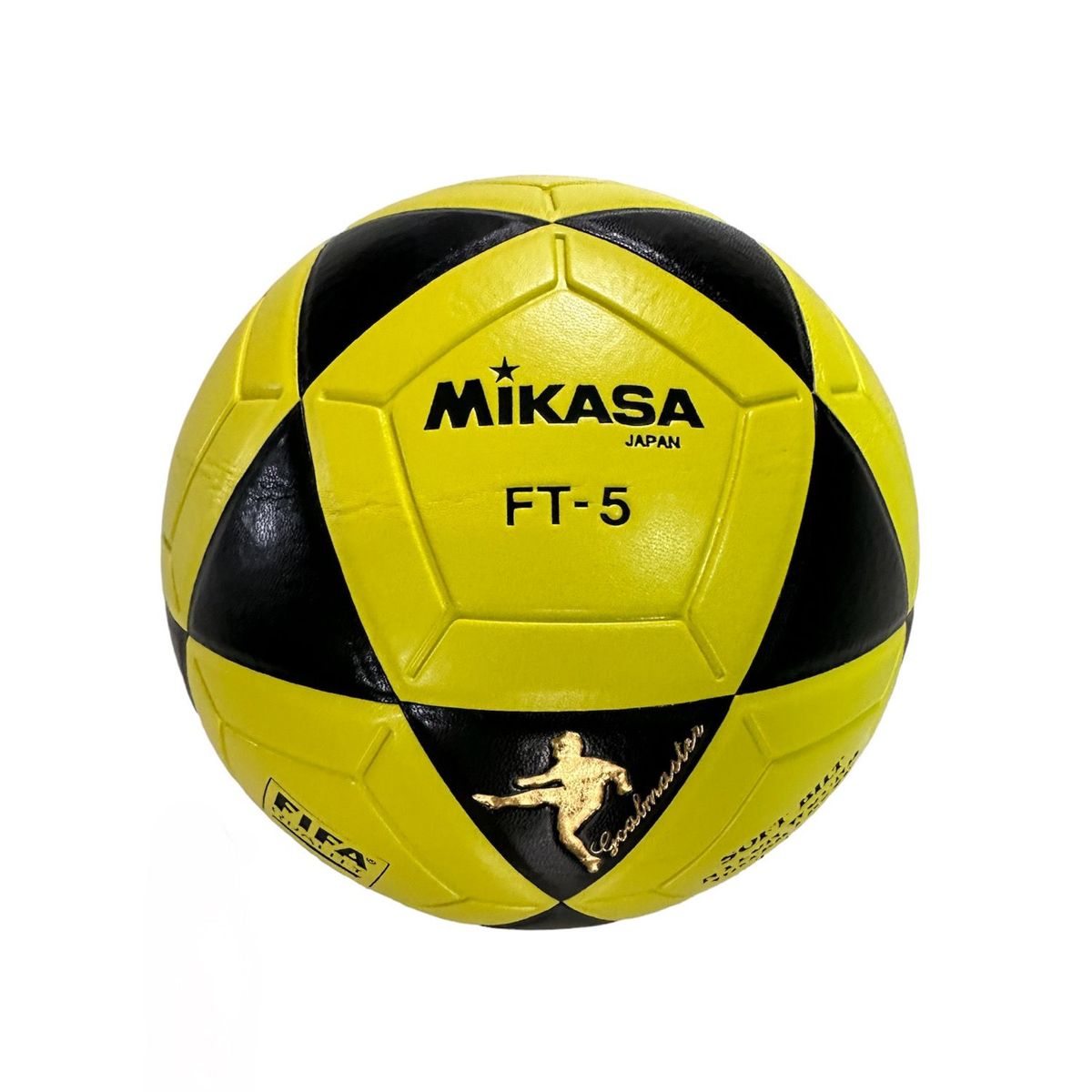 MIKASA - Balón De Fútbol Mikasa Ft5 Cuero Original Clásico + Aguja