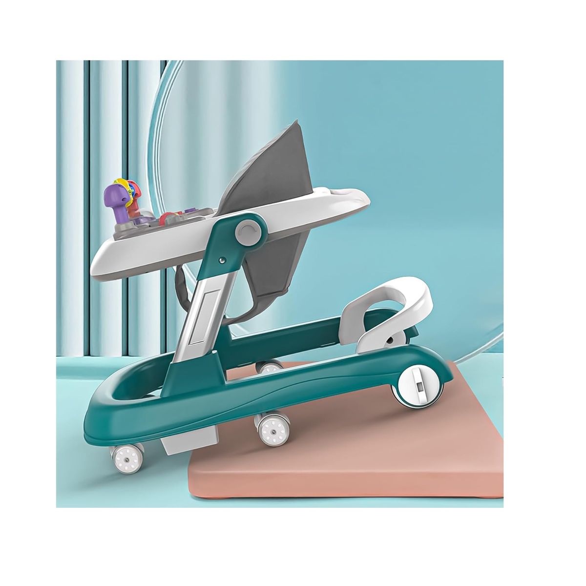 KIDSHOP - Caminador Mesa Interactiva Andadera Primeros K229-2 Gris