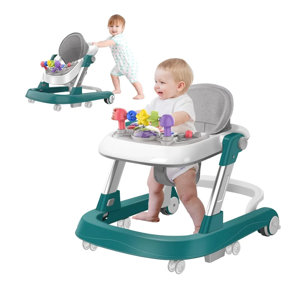 KIDSHOP - Caminador Mesa Interactiva Andadera Primeros K229-2 Verde