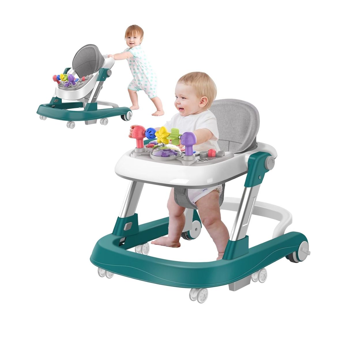 KIDSHOP - Caminador Mesa Interactiva Andadera Primeros K229-2 Verde