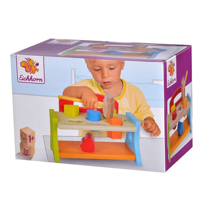 JUGANDO Y EDUCANDO - Banco Para Martillar En Madera Niños Bebès