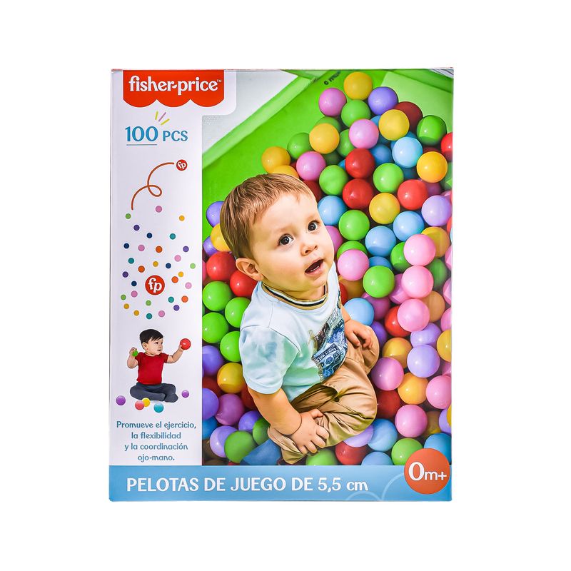 FISHER PRICE - Set Pelotas Multicolor Fisher Price X 100 unid