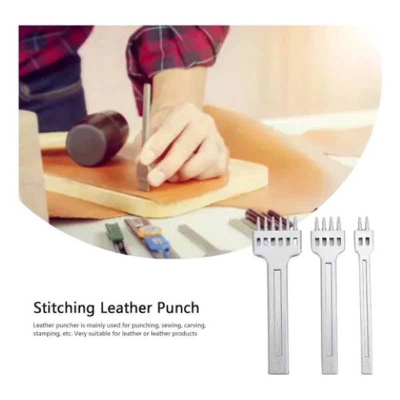 GENERICO - Set Trinches Sacabocado De 5 mm Para Trabajar Cuero Vito Leather