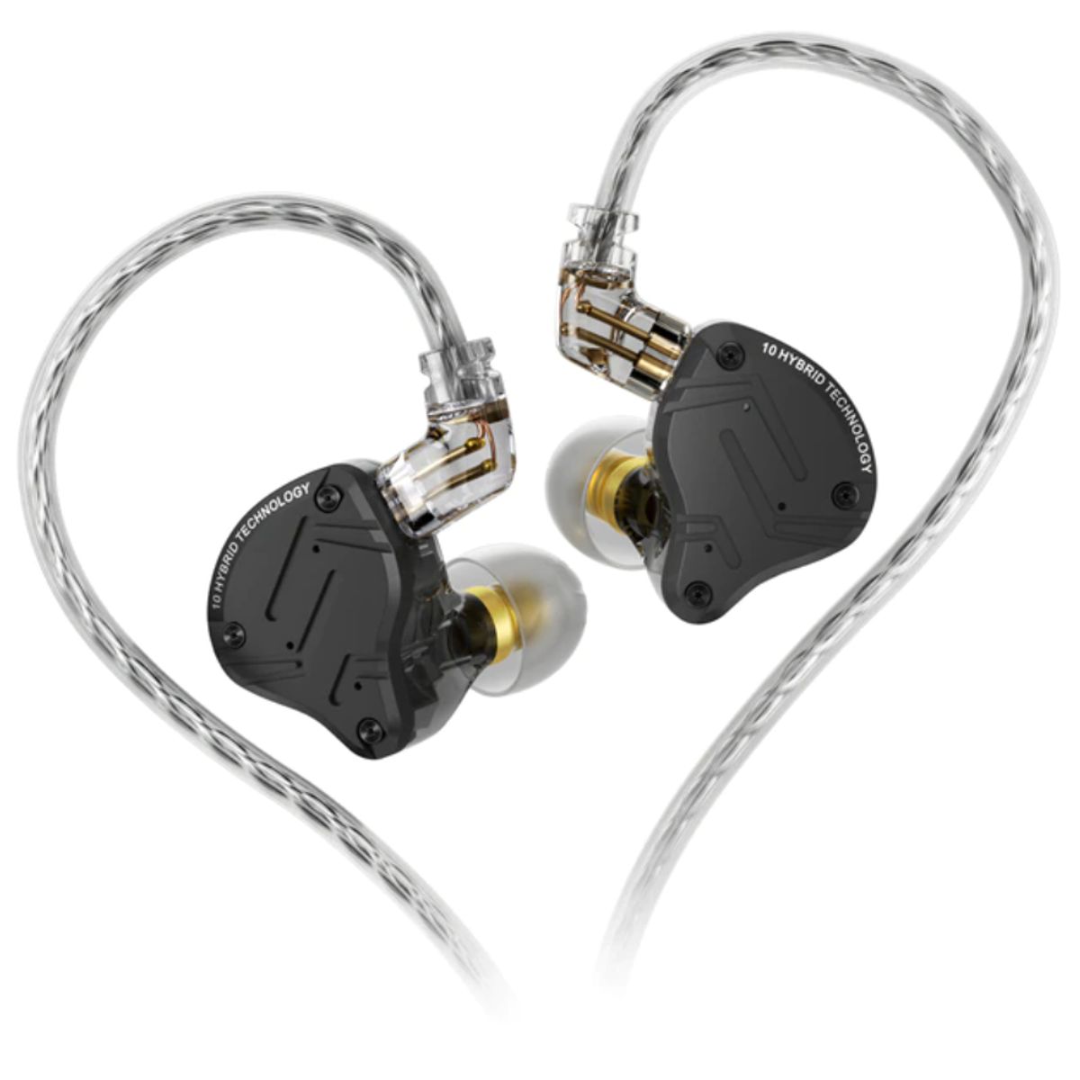 KZ - Audifonos In Ear Kz Zs10 Pro X Negros CON MICROFONO