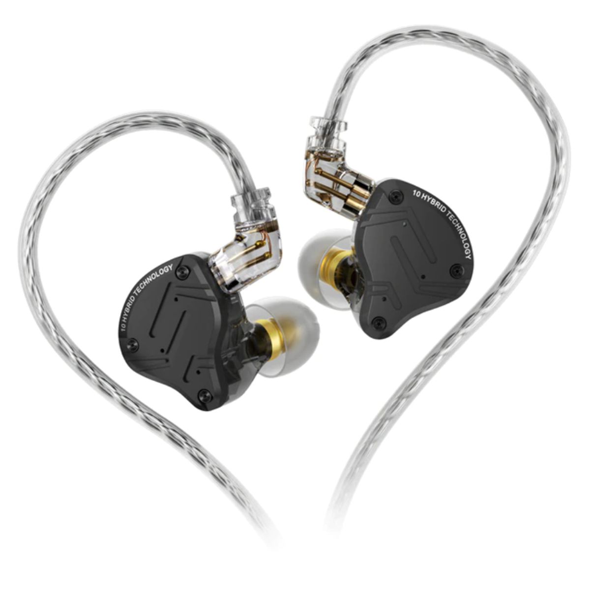 KZ - Audifonos In Ear Kz Zs10 Pro X Negros CON MICROFONO