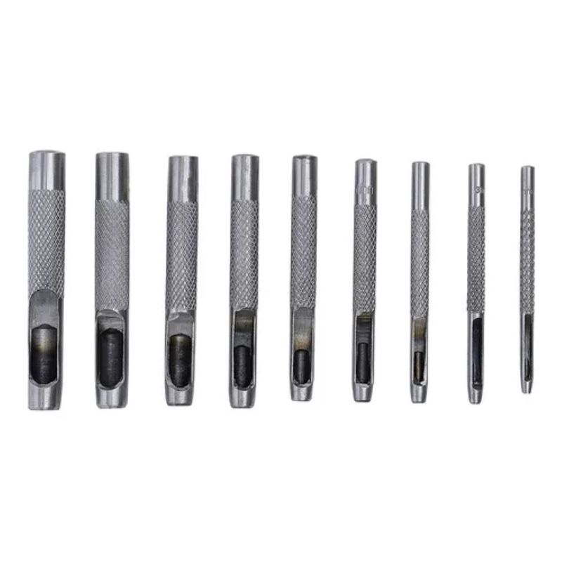 GENERICO - Set De 9 Sacabocados Para Cuero Trabajo Manual Vito Leather