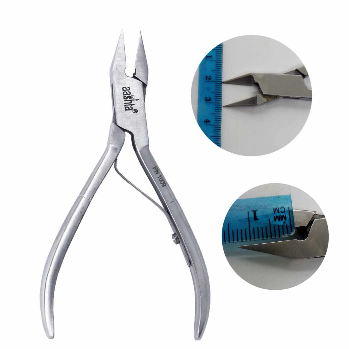 GENERICO - Cortaúña alicate punta recta uñas gruesas encarnada pedicura