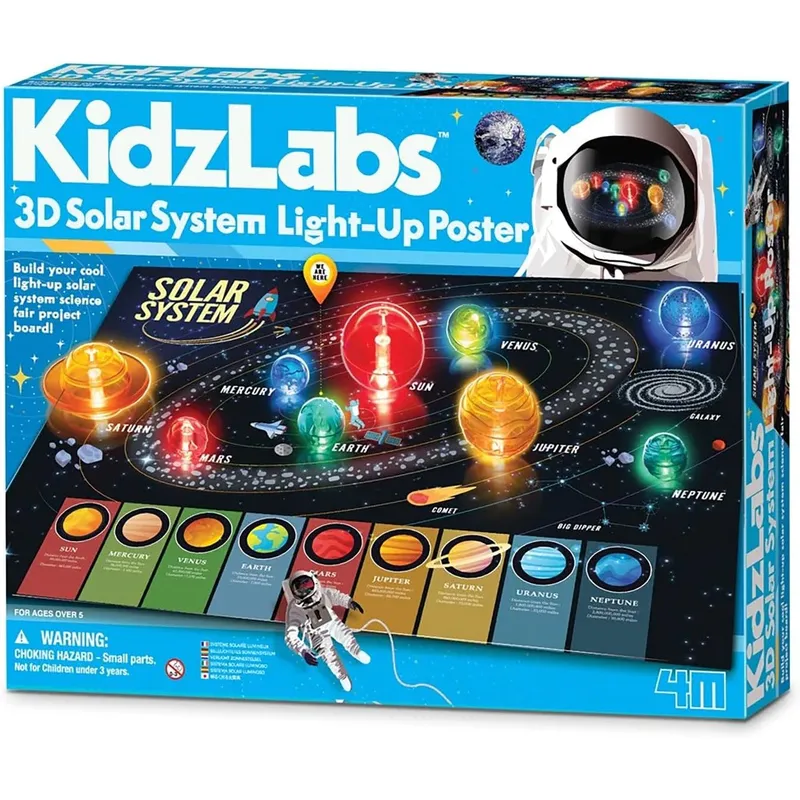 JUGANDO Y EDUCANDO - Experimento 3D Sistema Solar Astronauta niños