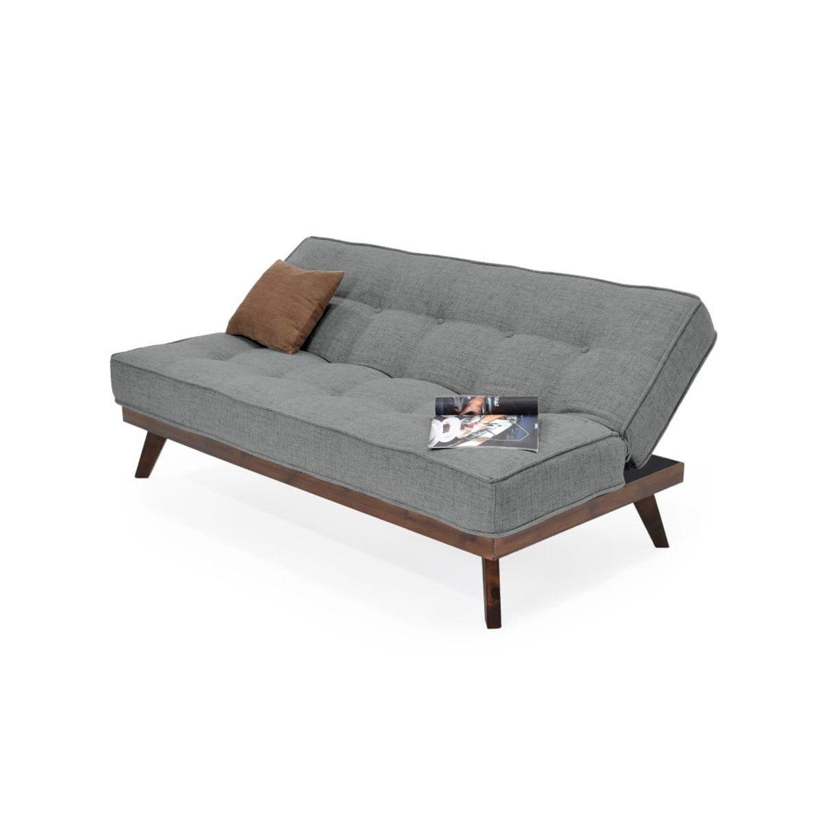 ROCA - Sofá Cama Lucerna Tela Gris