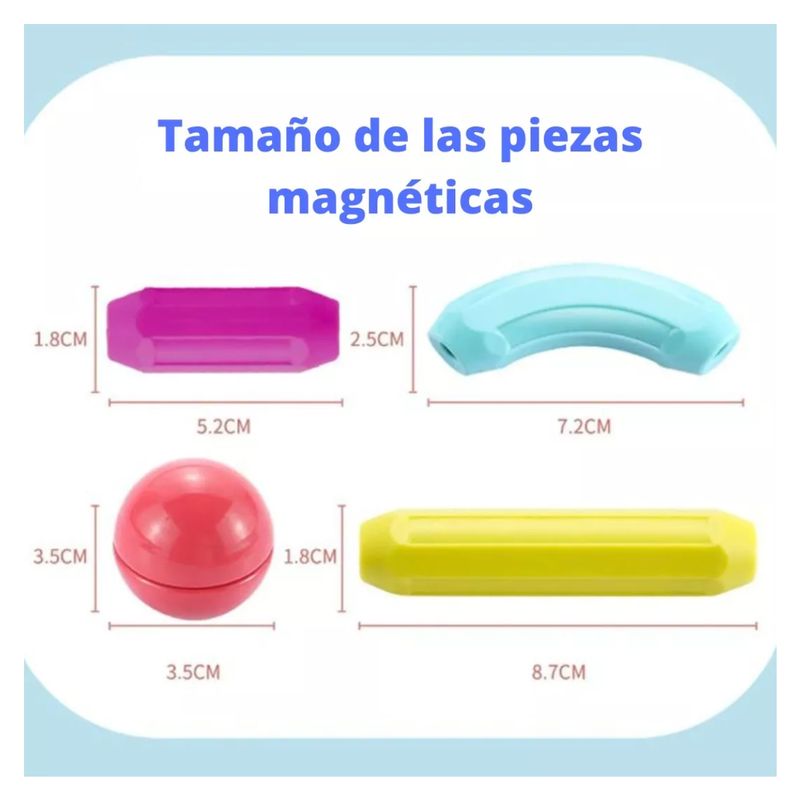AFM - Fichas Magnéticas Bloques Construcción Juego Educativo Armar