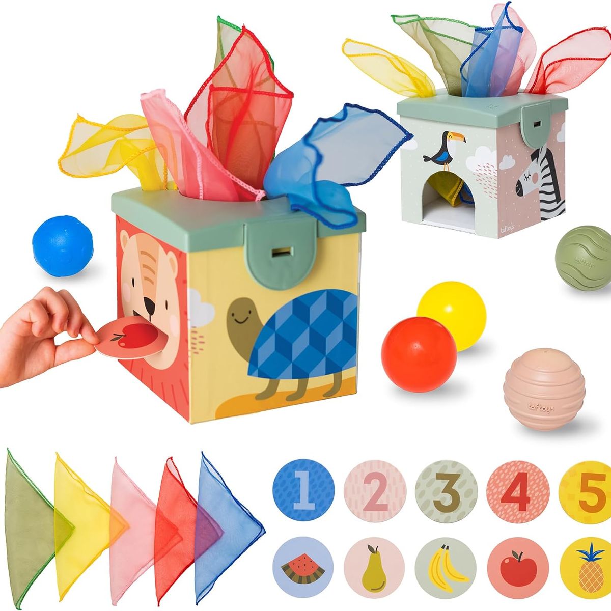 JUGANDO Y EDUCANDO - Caja Mágica Estimulación Temprana Colores Y Texturas Niños