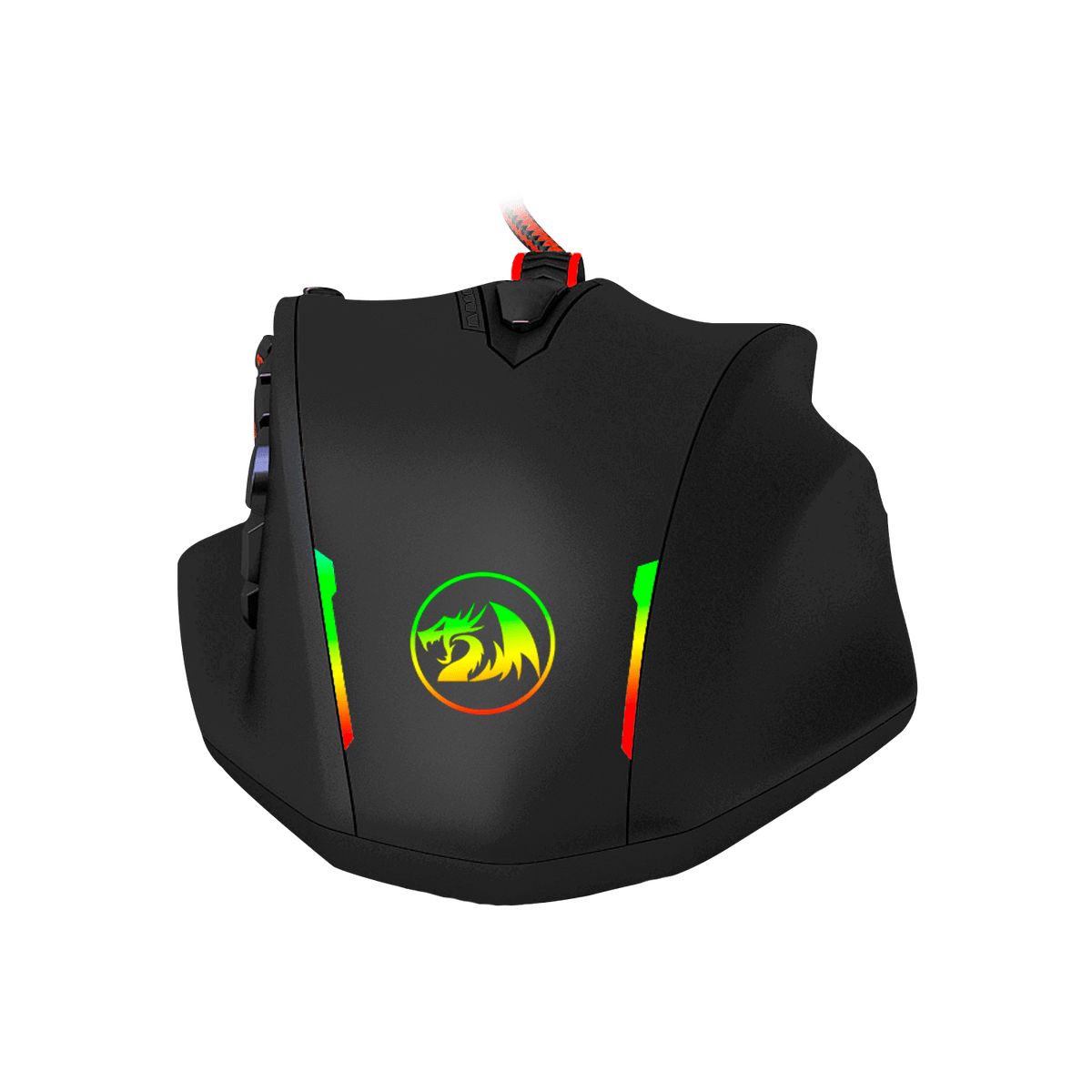REDRAGON - Mouse Gamer MMO Redragon M908 Impact RGB, 18 Botones, 12400dpi