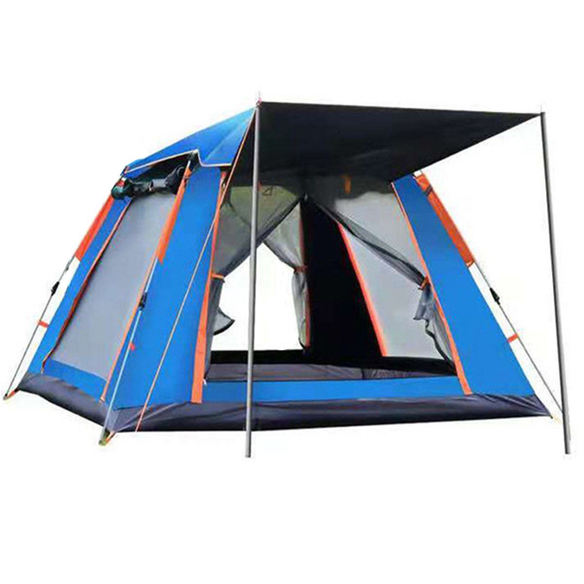 GENERICO - Carpa Camping Armable Impermeable 2-4 Personas Aire Libre