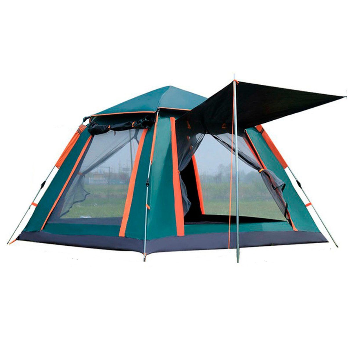GENERICO - Carpa Camping Armable Impermeable 2-4 Personas Aire Libre