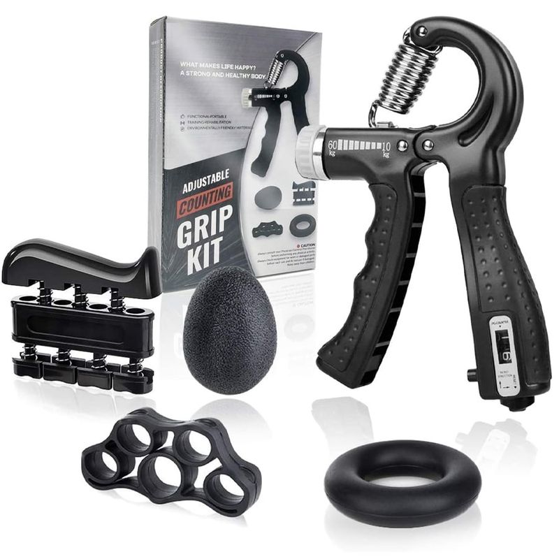 GENERICO - Set Hand Grip Fortalecedor Agarre De Mano Antebrazo Estres