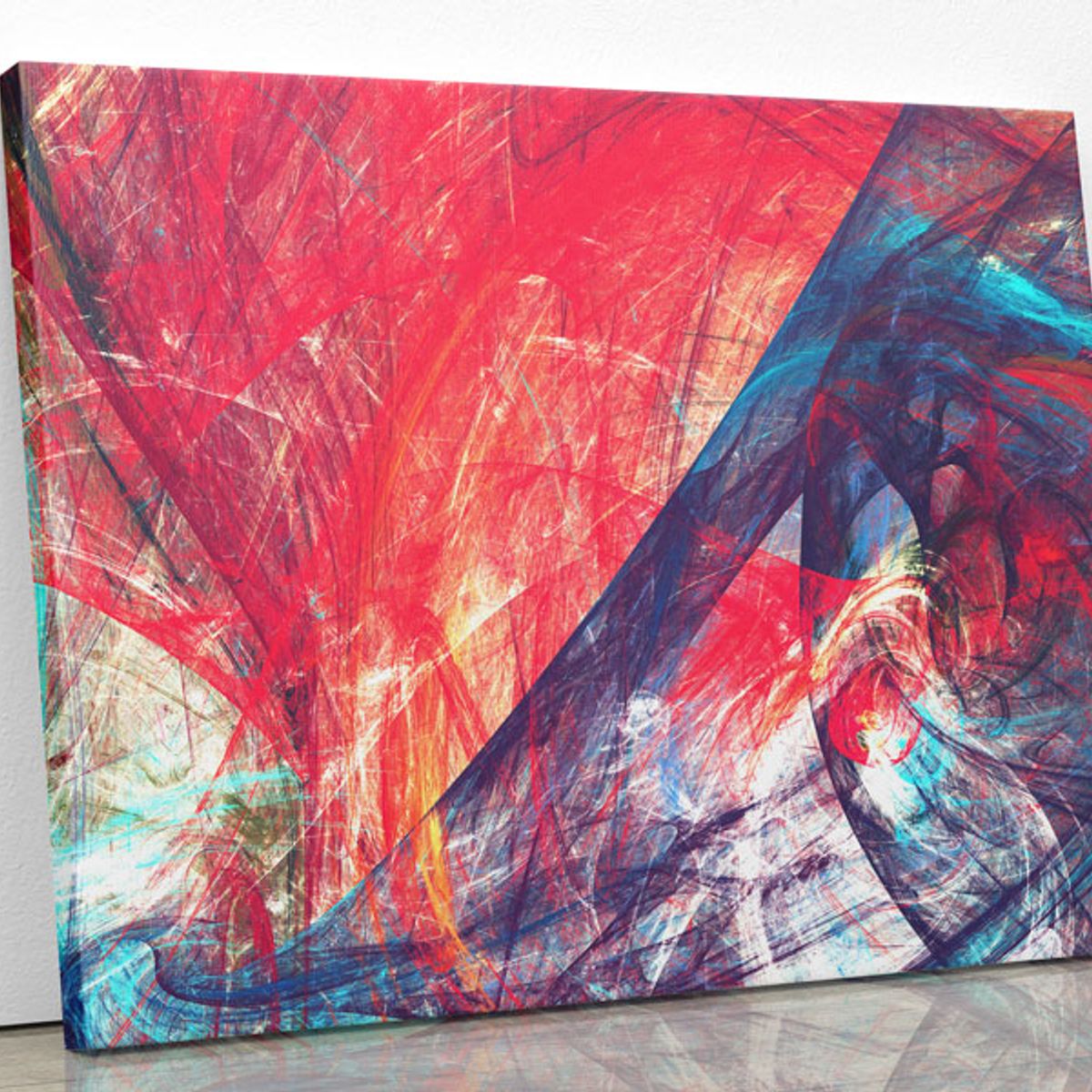 TAYRONA STORE - Cuadro En Lienzo Para La Sala Abstracto 164 100x80cm