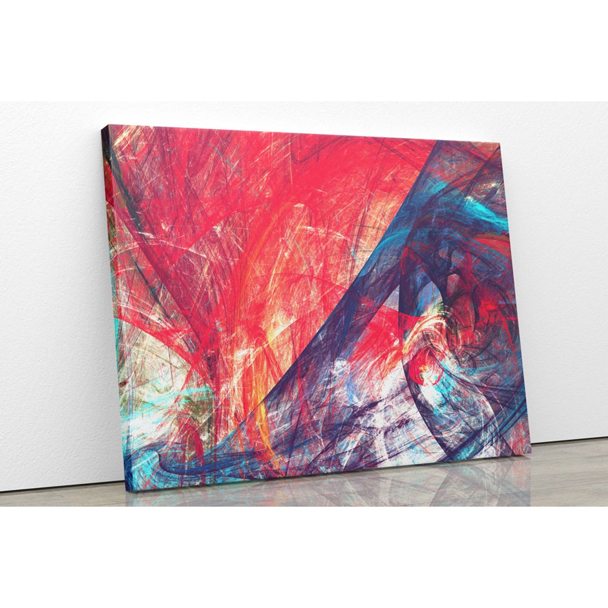 TAYRONA STORE - Cuadro En Lienzo Para La Sala Abstracto 164 100x80cm