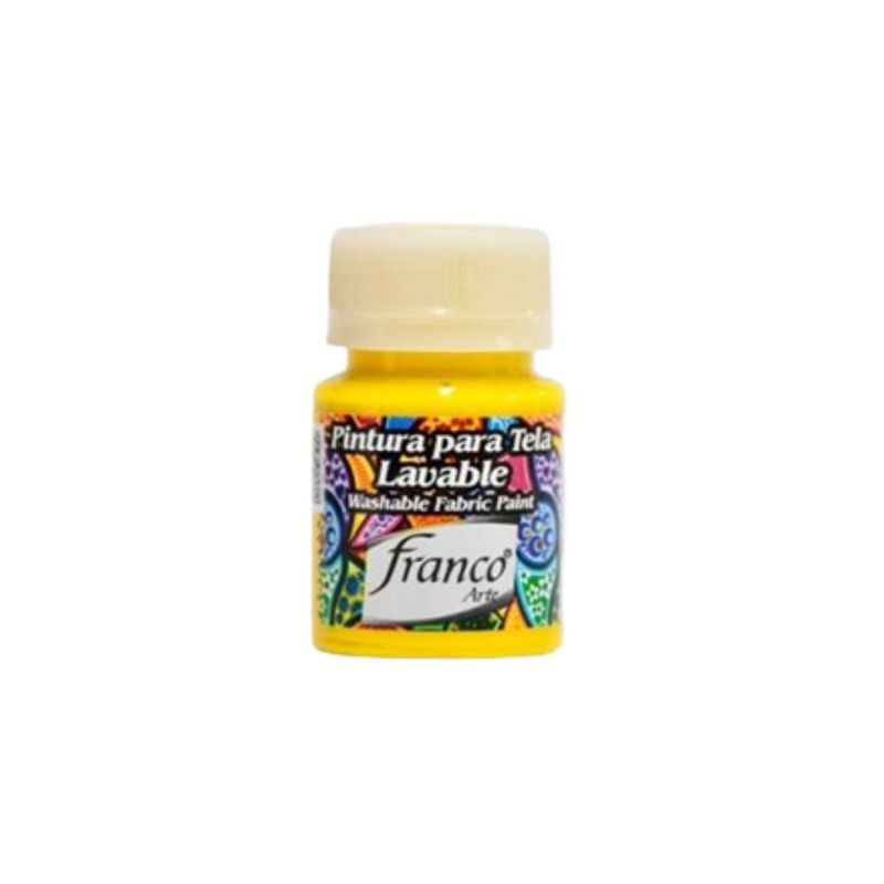 FRANCO ARTE - Pintura Acrilica Para Tela Amarillo Sol 30 Cm3 Franco Arte