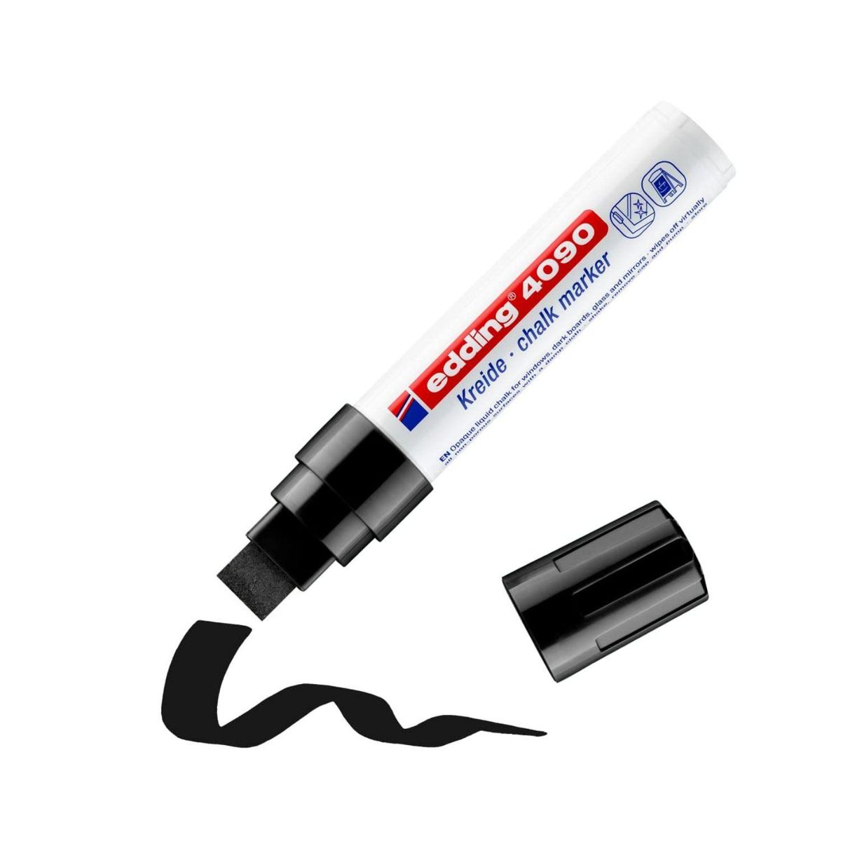 EDDING - Marcador De Tiza Negro E-4090 Edding